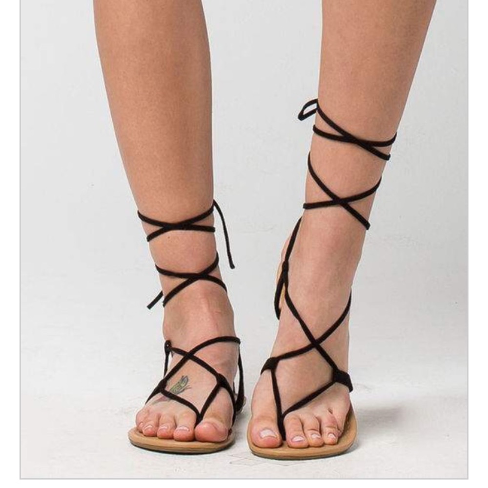 Lace up sandals